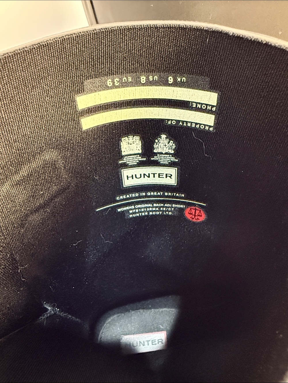 Hunter Black Mid-Calf Rain Boots - Picture 14 of 16